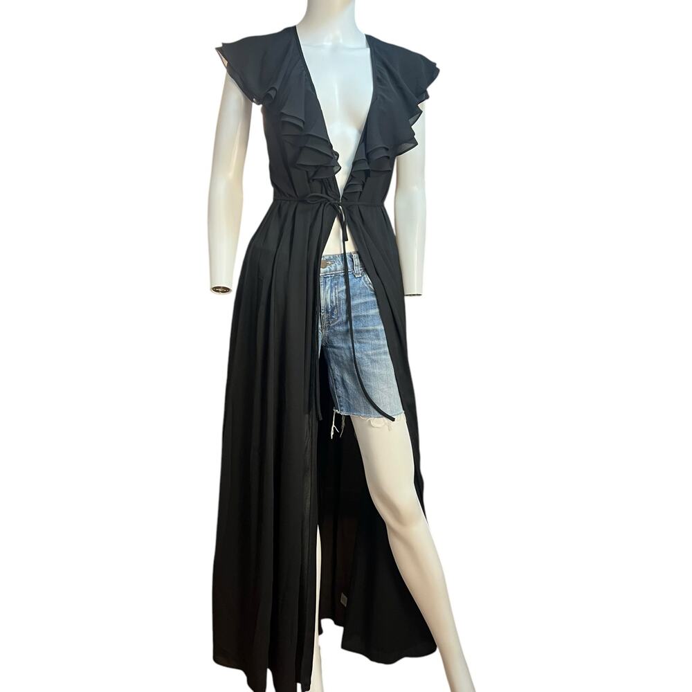 Show Me Your MuMu Rapunzel Cape Duster Dress Size XS NWT